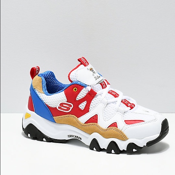 skechers d'lites 2 womens orange